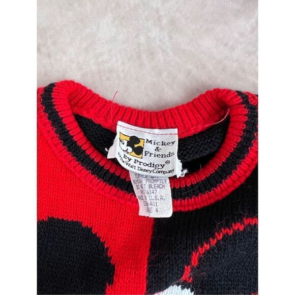 Vintage Kids Mickey Mouse Sweater 90s - Picture 3 of 7